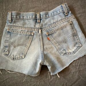 Levi’s orange tab cutoff jeans/ jorts. True vintage